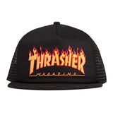 THRASHER - EMB Mesh - Trucker - Flame - Casquette /Black