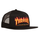 THRASHER - EMB Mesh - Trucker - Flame - Casquette /Black