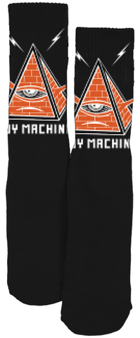TOY MACHINE - Pyramid Socks - Chaussettes /Black