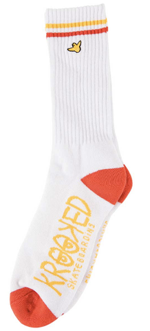 KROOKED - OG Bird - Chaussettes /White-Red-Yellow