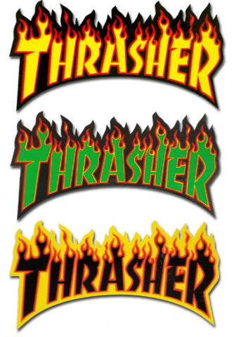 THRASHER - Flame Logo - Medium - Sticker
