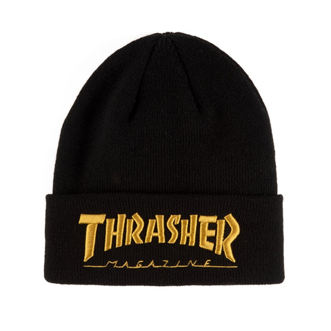 THRASHER - Embroidered Logo - Bonnet /Black