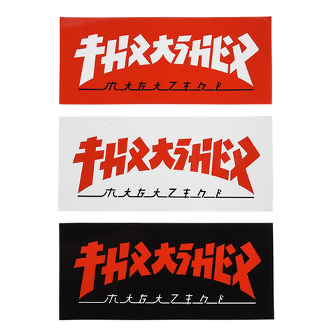 THRASHER - Godzilla - Rectangle Logo - Sticker