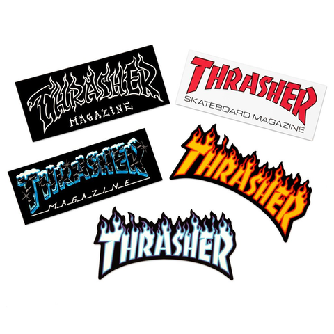 THRASHER - Assorted - x5 - Stickers