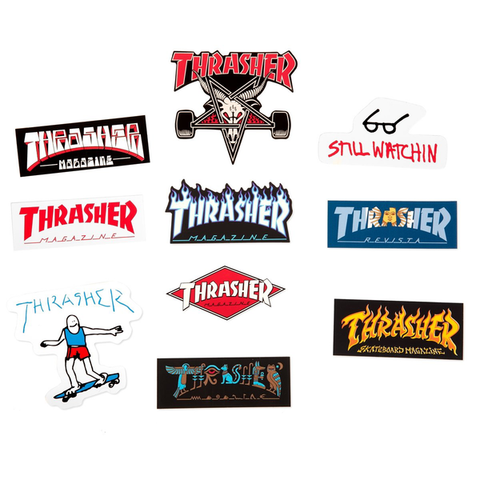 THRASHER - Collage - x10 - Stickers