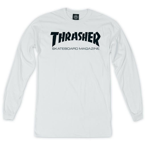 THRASHER - Skate Mag - Tshirt Manches Longues /White