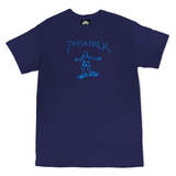 THRASHER - Gonz - Tshirt /Navy Light Blue