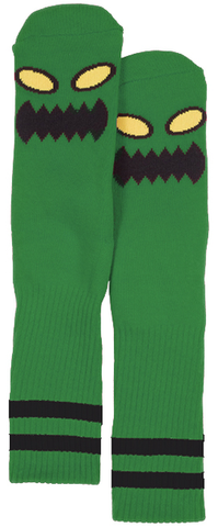 TOY MACHINE - Monster Face Socks - Chaussettes /Green