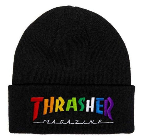 THRASHER - Rainbow Mag - Bonnet /Black