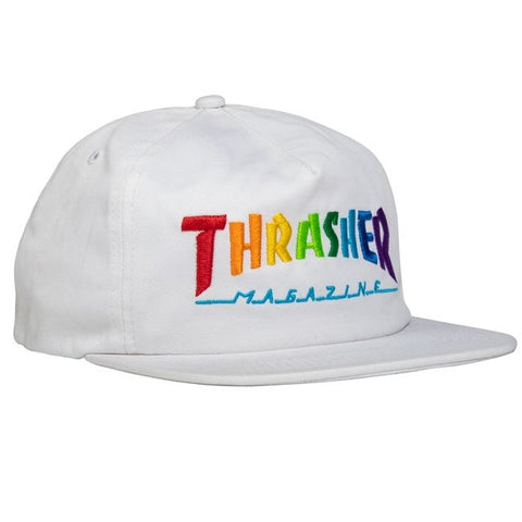 THRASHER - Rainbow Mag Cap - Casquette /White